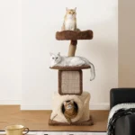 Treehouse Cat Tree for Multiple Cats Climbing Condo - Image 17