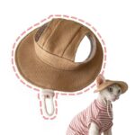 Hairless Cat Clothes Devon 16 Color Sunscreen Sun Hat - Image 12