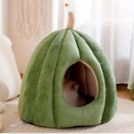 Pumpkin Cat Bed Sleeping House 3 Color Cat Cave - Image 3
