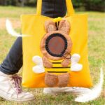 Funny Cat Carrier 3 Color Bee Tote Bag - Image 5