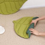 Cat Bed Mat Leaf Shape Washable Double-sided Use - Image 7
