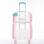 Macaroon Cat Trolley Carrier for Two Cats on Wheels - Image 2