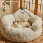 Green Monster Cat Sofa Fluffy Cat Bed Couch - Image 20