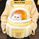 Cat Warm Bag Soft 2 Color Backpack Cat Carrier Front Pack - Image 2