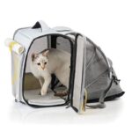 Cat Carrier Backpack Foldable Expandable 2 Color Bag - Image 8