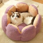 Kennel Flower Cat Bed Nest Washable 3 Color Cushion - Image 12