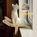 Sturdy Cat Window Wooden Perch Bed Hammock - Image 3