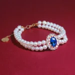 Retro Gemstone Cat Collar Accessory - Image 4