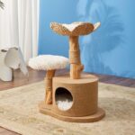 Cattail Solid Wood Cat Tree Climbing Frame - Image 8