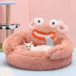 Green Monster Cat Sofa Fluffy Cat Bed Couch - Image 11