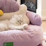 Cute Cat Bed Couch 3 Color Detachable Kitty Sofa - Image 5