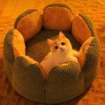 Kennel Flower Cat Bed Nest Washable 3 Color Cushion - Image 6