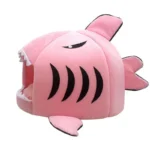 Grey Shark Cat Bed Sponge Pet Cave - Image 12