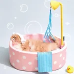 Japanese Style Hot Spring Pool Cute Cat Bed Scratch Pad - Image 12