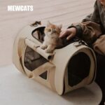 Cat Carrier Bag Folded Tote Khaki Large Bag
