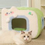 Warm Cat Litter 2 Color Cat Bed Cave - Image 6