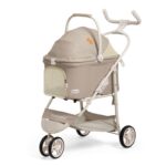3-Wheeled Lightweight Pet Cat Carrier Stroller - Image 9