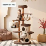 Treehouse Cat Tree for Multiple Cats Climbing Condo - Image 2