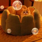 Kennel Flower Cat Bed Nest Washable 3 Color Cushion - Image 8