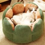Kennel Flower Cat Bed Nest Washable 3 Color Cushion - Image 7