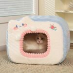Warm Cat Litter 2 Color Cat Bed Cave - Image 5