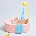 Japanese Style Hot Spring Pool Cute Cat Bed Scratch Pad - Image 13