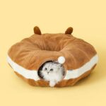 Bear Warm Cat Tunnel Foldable Cat Bed - Image 2