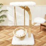 Solid Wooden Cradle Cat Tree Climbing Frame - Image 5