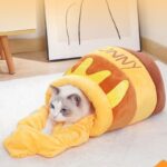 Honey Jar Cat Sleeping Bag Four Seasons Bed Cave - Image 9