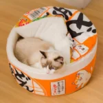 Instant Noodle Cat Bed House Detachable Cushion - Image 5