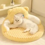 Bear Cat Bed Mat Fluffy Pemovable Pet Pad - Image 10