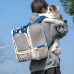 Portable Cat Travel Carrier Backpack 2 Color Cat Bag - Image 7