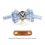 Camellia Cat Collar with Pearls - Image 13