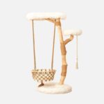 Solid Wooden Cradle Cat Tree Climbing Frame - Image 12