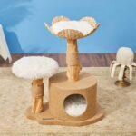 Cattail Solid Wood Cat Tree Climbing Frame - Image 4