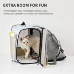 Cat Carrier Backpack Foldable Expandable 2 Color Bag - Image 4