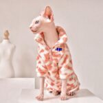 Pink Leopard Print Sphynx Cat Sweatshirt Clothes - Image 10