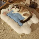 Strawberry Bear Cat Mat Bed Sleeping Pad - Image 4