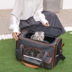 Cat Carrier Bag Foldable Tote 3 Color Handbag - Image 5